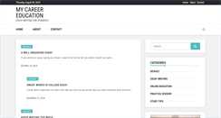 Desktop Screenshot of my-career-education.com