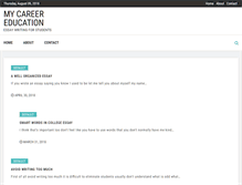 Tablet Screenshot of my-career-education.com